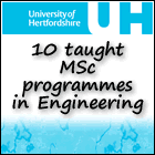 University of Hertfordshire Featured Masters Courses