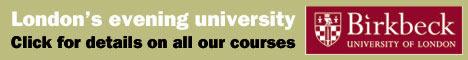Birkbeck, University of London Featured Masters Courses